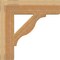 Ekena Millwork Funston Block Rough Sawn Bracket, Western Red Cedar, 6"W x 26"D x 26"H BKT06X26X26FST05RWR - alternate 3